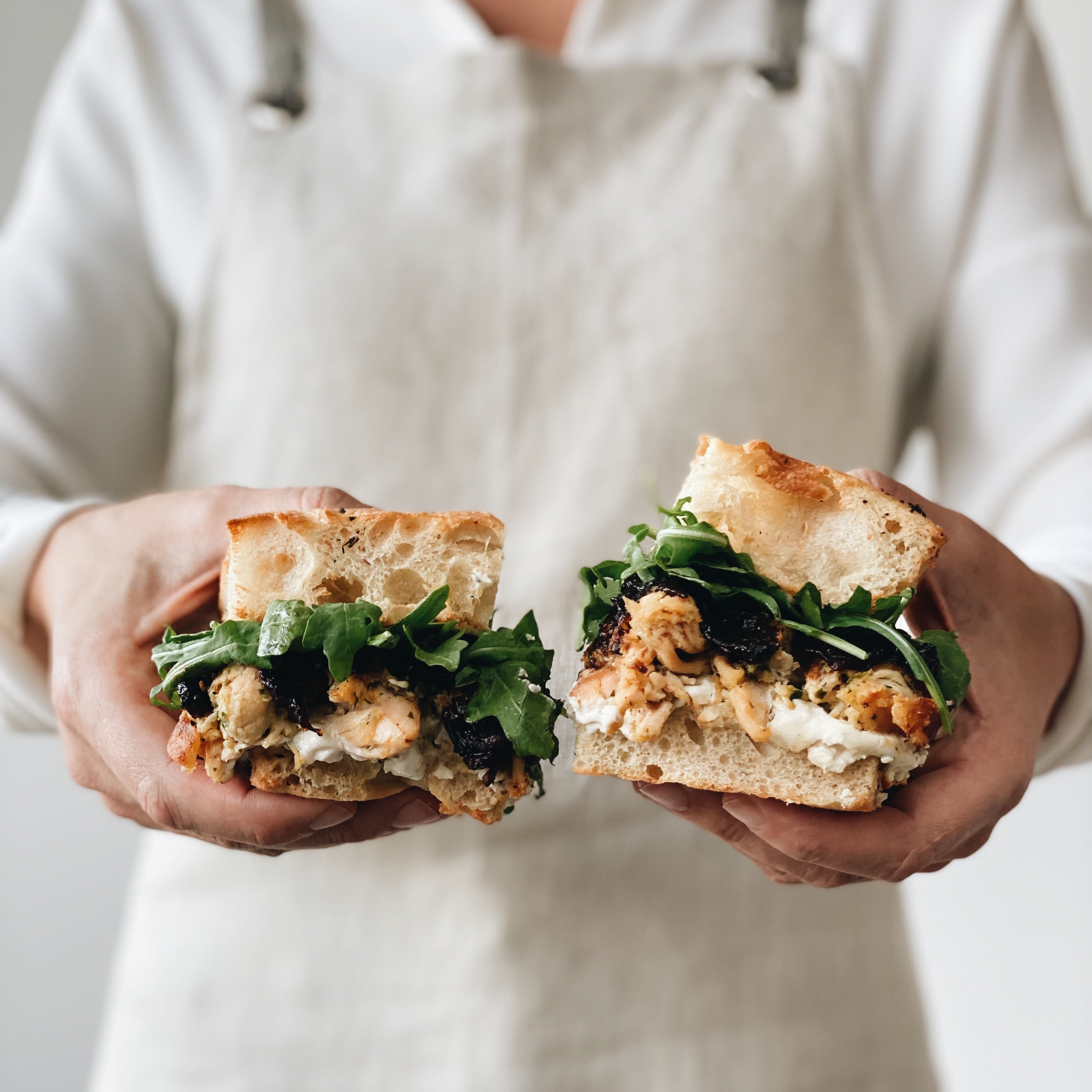 ROASTED CHICKEN & GOAT CHEESE SANDWICH